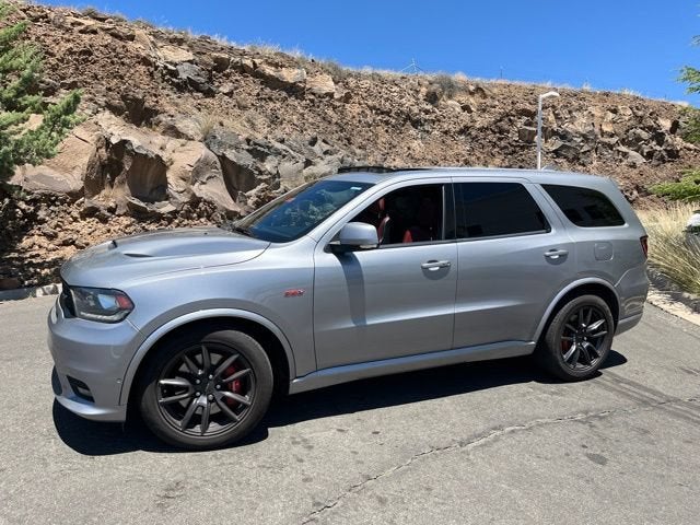 2018 Dodge Durango SRT in Billet Clearcoat — front three-quarter view