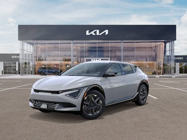 2026 Kia EV6 Light Long Range in Wolf Gray — front three-quarter view