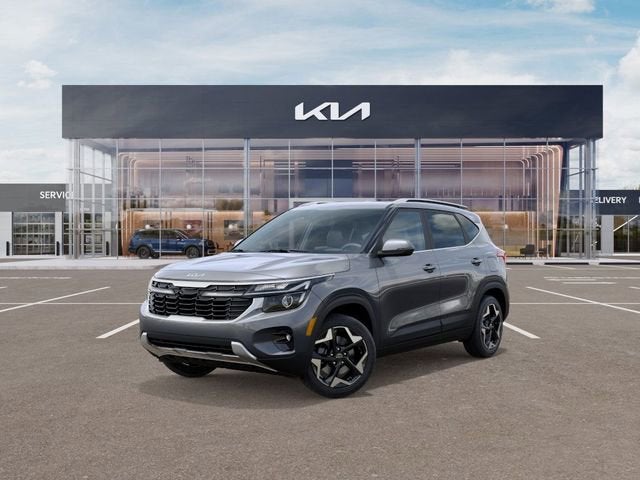 2026 Kia Seltos EX in Steel Gray — front three-quarter view